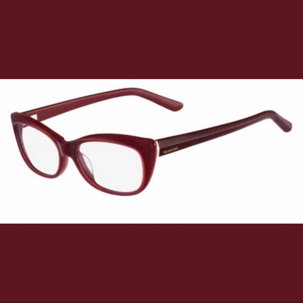 VALENTINO V2661 burgundy Red cat eye eyeglass frames designer glasses $225